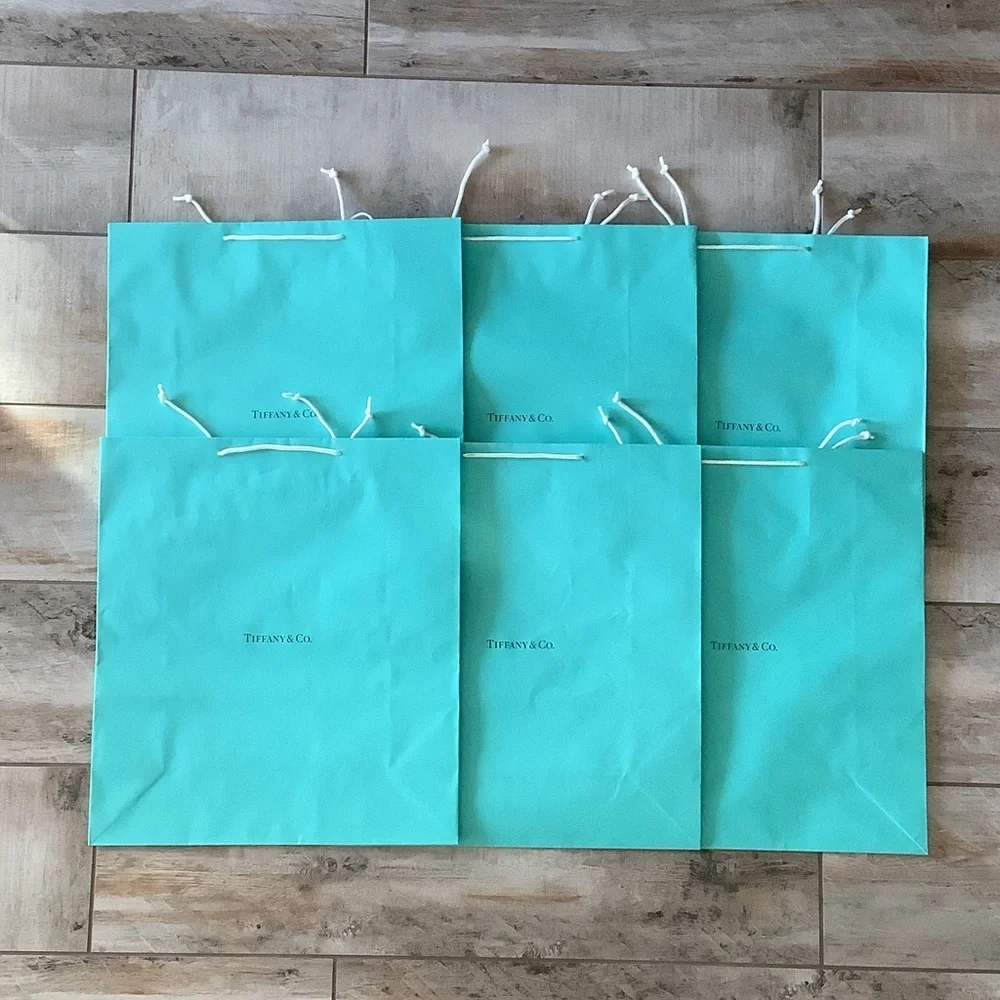 Tiffany & Co. Extra Large 20”x18”x7” Bags - Set of 6!